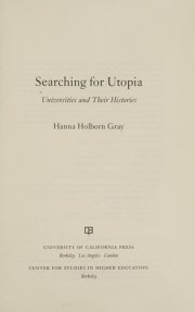 Couverture : Searching for Utopia