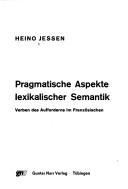 Couverture : Pragmatische Aspekte lexikalischer Semantik