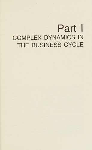 Couverture : Business cycles