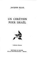 Couverture : Un chrétien pour Israël