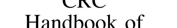 Couverture : CRC handbook of flowering
