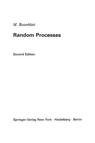 Couverture : Random processes