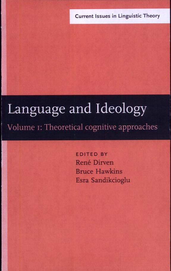 Couverture : Language and ideology