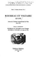 Couverture : Rousseau et Voltaire en 1978