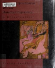 Couverture : Abstract expressionism and the American experience