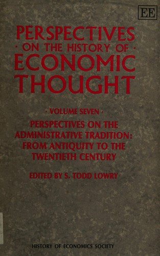 Couverture : Perspectives on the administrative tradition