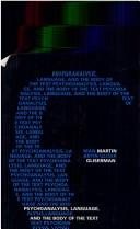 Couverture : Psychoanalysis, language, and the body of the text