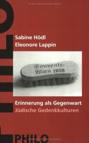 Couverture : Erinnerung als Gegenwart. Jüdische Gedenkkulturen.