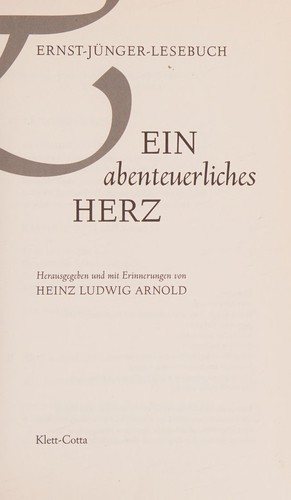 Couverture : Ein abenteuerliches Herz