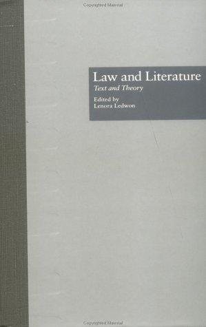 Couverture : Law and literature