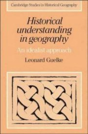Couverture : Historical understanding in geography