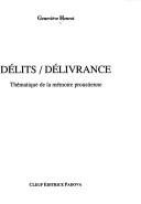 Couverture : Délits/délivrance