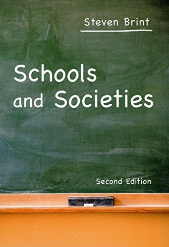 Couverture : Schools and societies