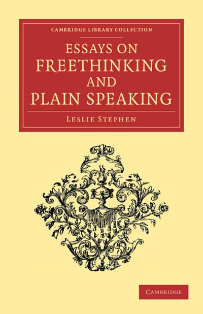 Couverture : Essays on Freethinking and Plain Speaking