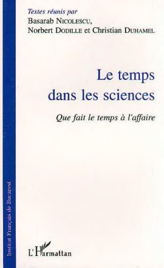 Couverture : Le temps dans les sciences