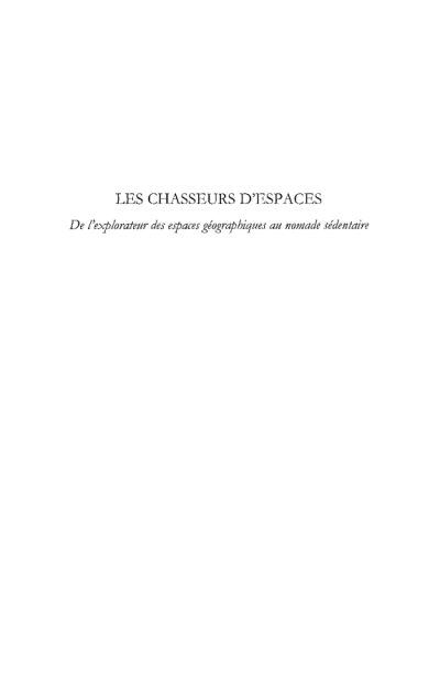 Couverture : Les chasseurs d'espaces