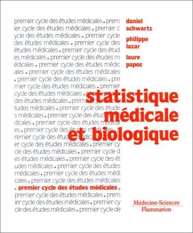 Couverture : Statistique médicale et biologique