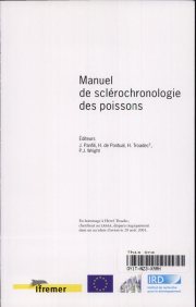 Couverture : Manuel de sclérochronologie