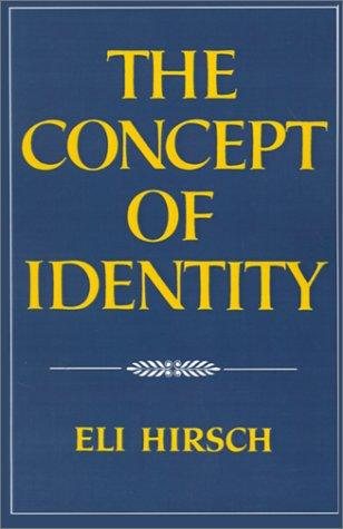 Couverture : The Concept of Identity