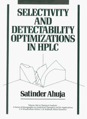 Couverture : Selectivity and detectability optimizations in HPLC