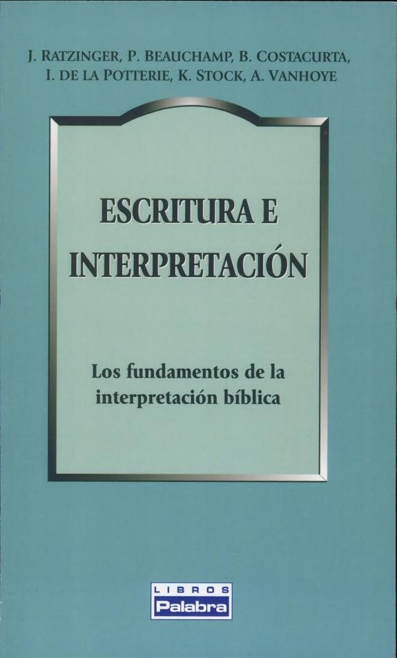 Couverture : Escritura e interpretación