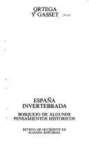 Couverture : España invertebrada