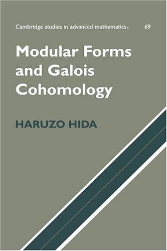 Couverture : Modular Forms and Galois Cohomology (Cambridge Studies in Advanced Mathematics)