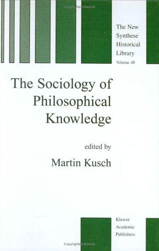 Couverture : The sociology of philosophical knowledge