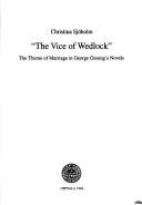 Couverture : The vice of wedlock