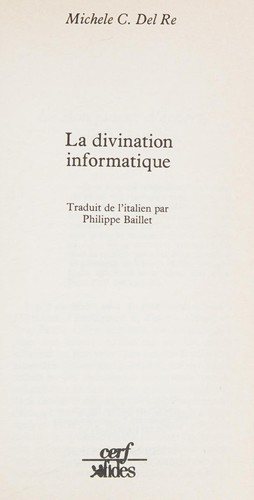 Couverture : La divination informatique