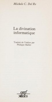 Couverture : La divination informatique
