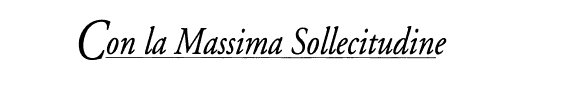 Couverture : Con la massima sollecitudine