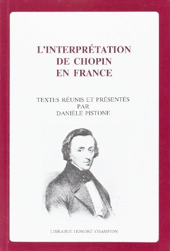 Couverture : L' Interprétation de Chopin en France