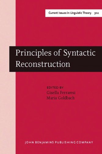 Couverture : Principles of syntactic reconstruction