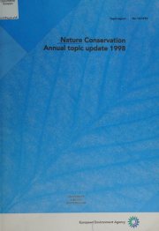 Couverture : Nature conservation