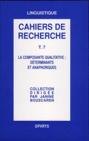 Couverture : La composante qualitative