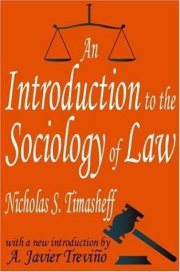Couverture : An introduction to the sociology of law