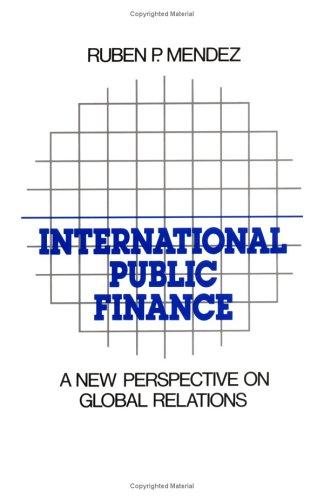 Couverture : International public finance