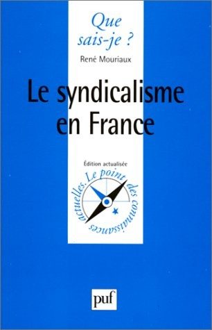 Couverture : Le syndicalisme en France
