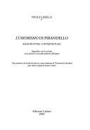 Couverture : L' umorismo di Pirandello