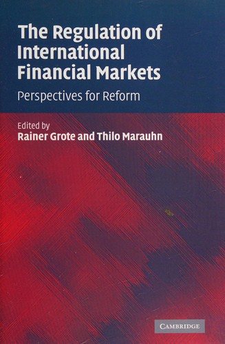 Couverture : The regulation of international financial markets
