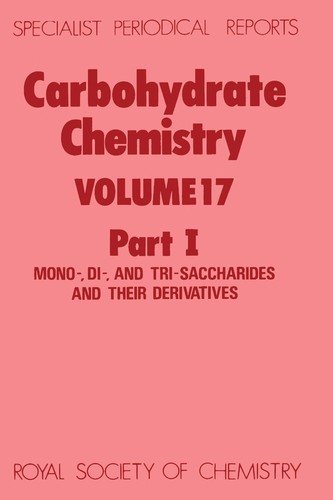 Couverture : Carbohydrate chemistry