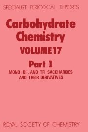 Couverture : Carbohydrate chemistry