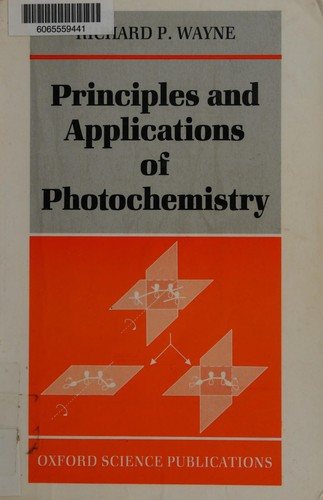 Couverture : Principles and applications of photochemistry