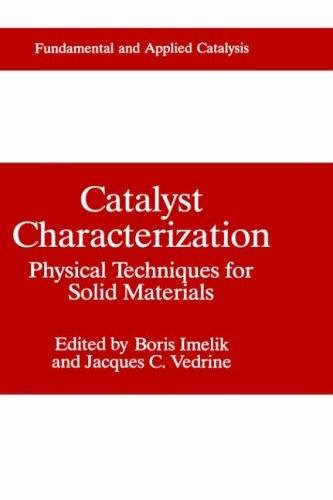 Couverture : Catalyst Characterization