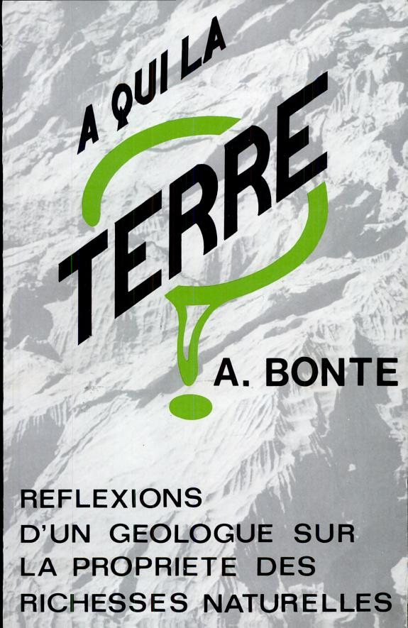 Couverture : A qui la terre?