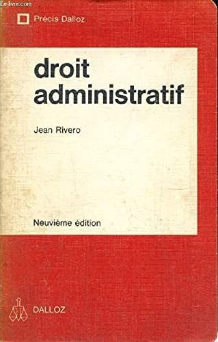 Couverture : Droit administratif
