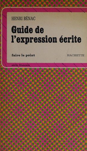 Couverture : Guide de l'expression écrite