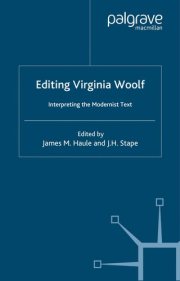 Couverture : Editing Virginia Woolf