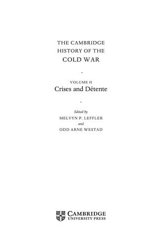 Couverture : The Cambridge history of the Cold War
